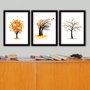 Wallity Cuadro Decorativo Enmarcado Desconocido de 3 Piezas